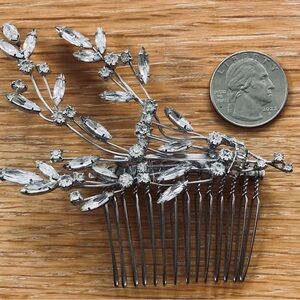 Vintage Wedding Silver Hair Comb